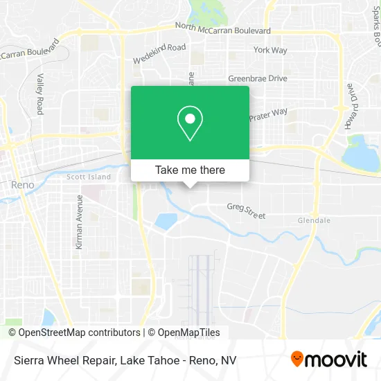 Sierra Wheel Repair map