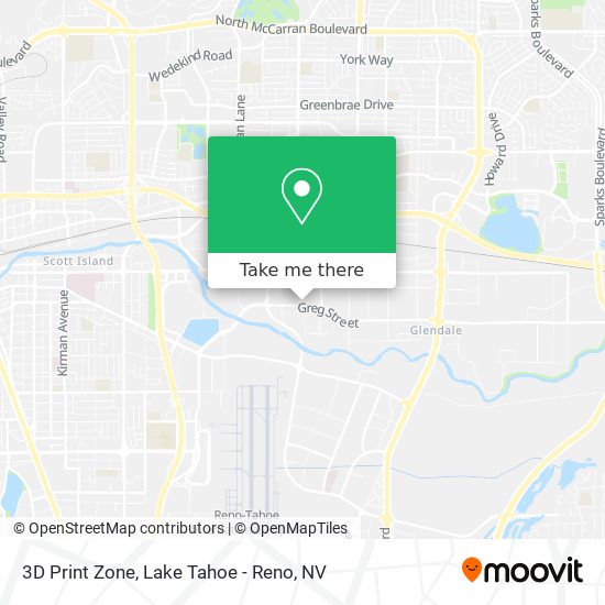 3D Print Zone map