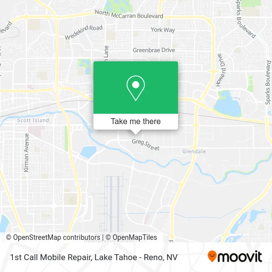 1st Call Mobile Repair map