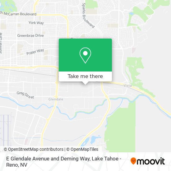 E Glendale Avenue and Deming Way map