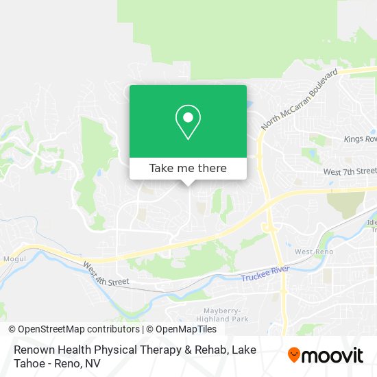 Renown Health Physical Therapy & Rehab map