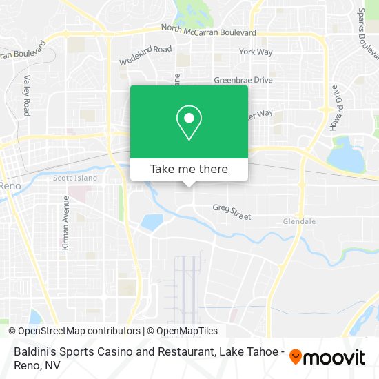 Baldini's Sports Casino and Restaurant map