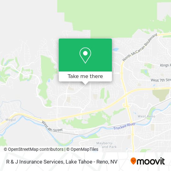 R & J Insurance Services map