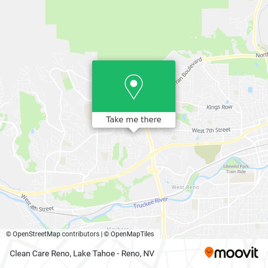 Clean Care Reno map
