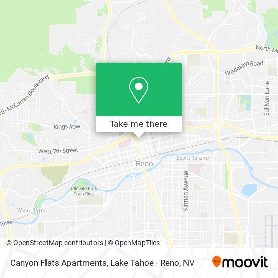 Mapa de Canyon Flats Apartments