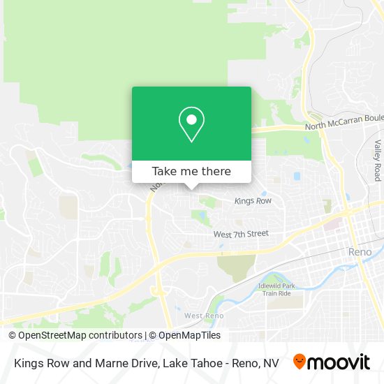 Kings Row and Marne Drive map