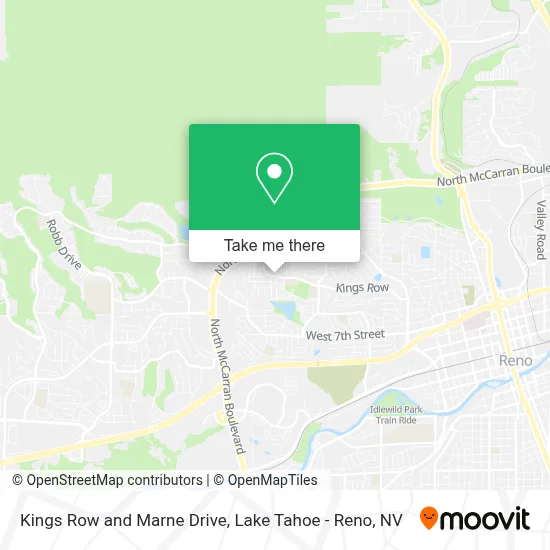 Kings Row and Marne Drive map