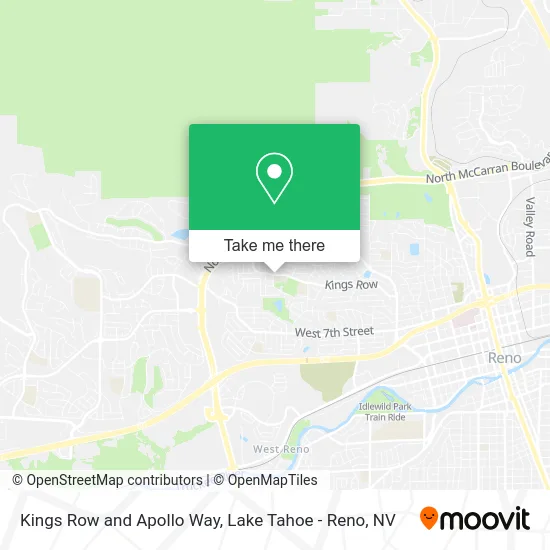 Kings Row and Apollo Way map