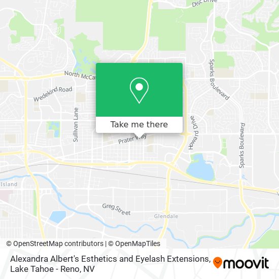 Alexandra Albert's Esthetics and Eyelash Extensions map