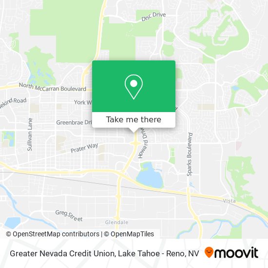 Mapa de Greater Nevada Credit Union