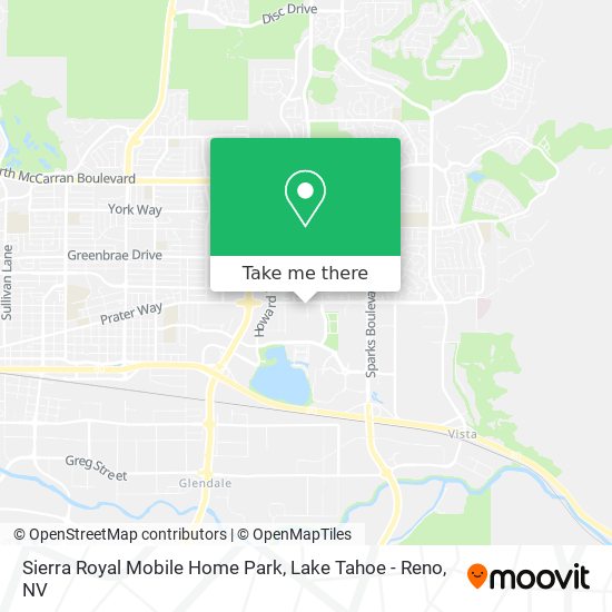 Sierra Royal Mobile Home Park map