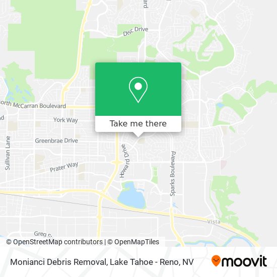 Monianci Debris Removal map
