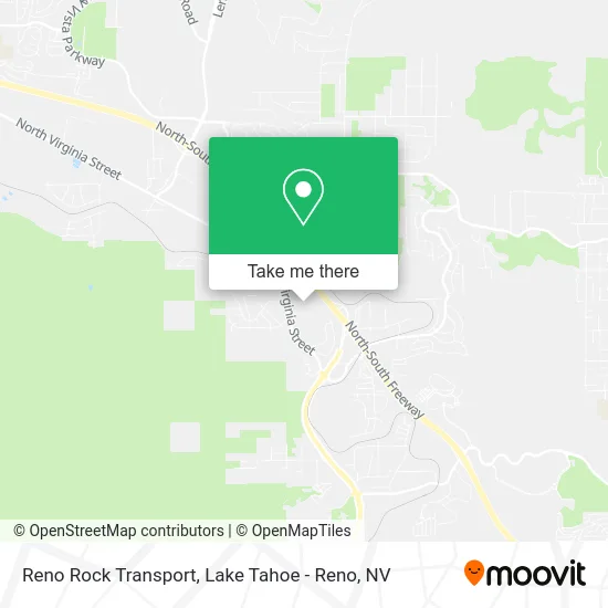 Reno Rock Transport map