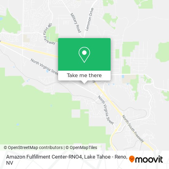 Amazon Fulfillment Center-RNO4 map