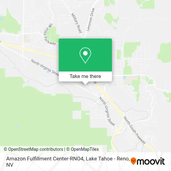 Amazon Fulfillment Center-RNO4 map