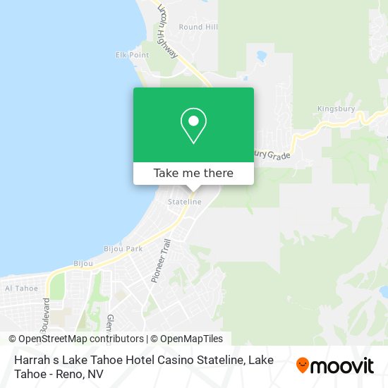 Mapa de Harrah s Lake Tahoe Hotel Casino Stateline