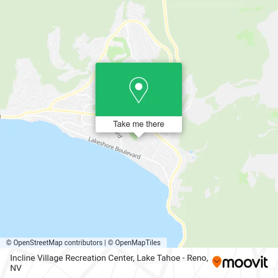 Incline Village Recreation Center map