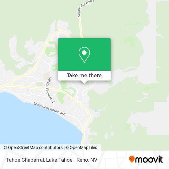 Mapa de Tahoe Chaparral