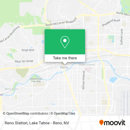 Reno Station map