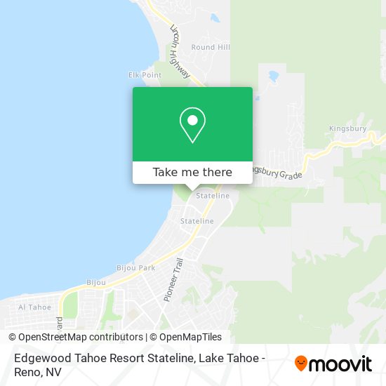 Mapa de Edgewood Tahoe Resort Stateline