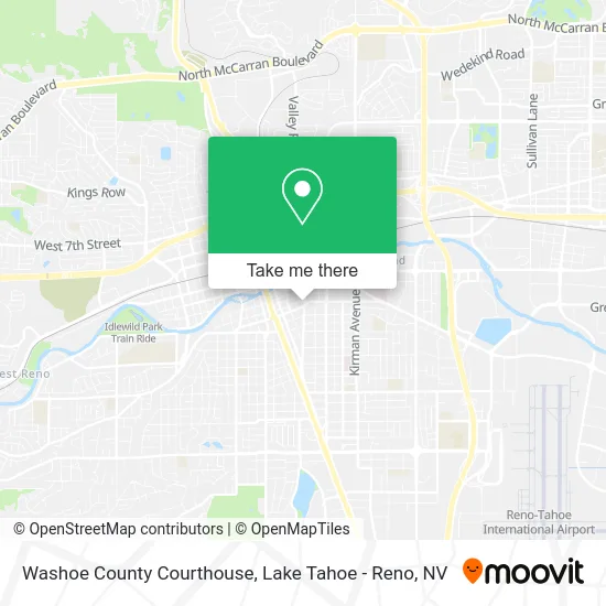 Washoe County Courthouse map