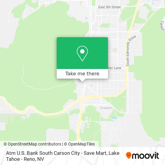 Atm U.S. Bank South Carson City - Save Mart map