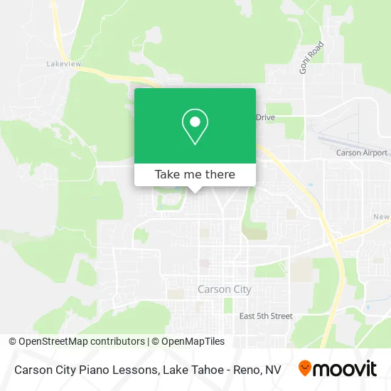 Carson City Piano Lessons map