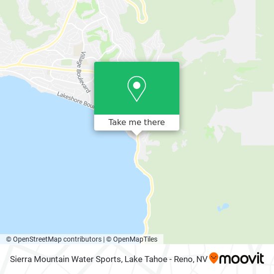 Sierra Mountain Water Sports map