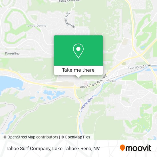 Mapa de Tahoe Surf Company