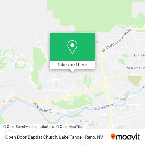 Open Door Baptist Church map
