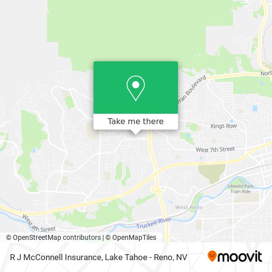 R J McConnell Insurance map