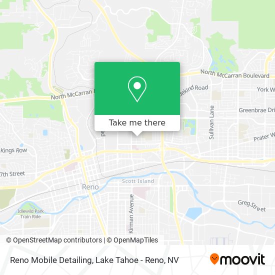Mapa de Reno Mobile Detailing