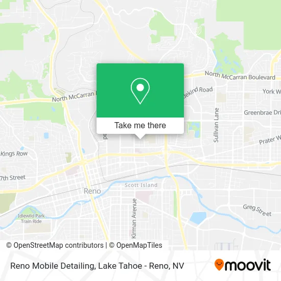 Reno Mobile Detailing map