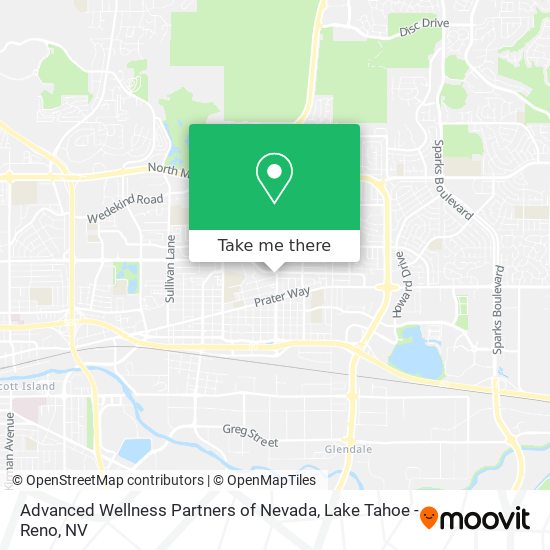Mapa de Advanced Wellness Partners of Nevada