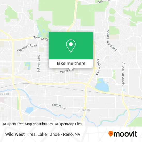 Wild West Tires map
