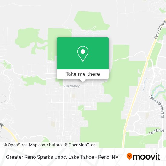 Mapa de Greater Reno Sparks Usbc