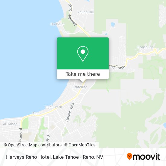 Harveys Reno Hotel map