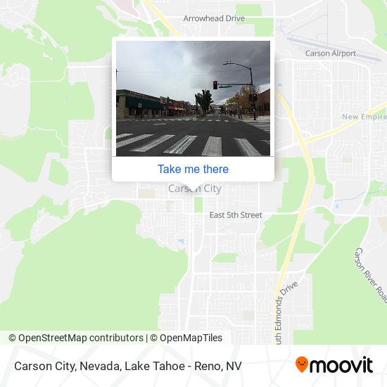 Carson City, Nevada map