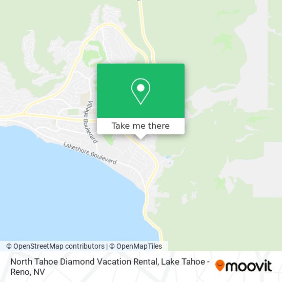 North Tahoe Diamond Vacation Rental map