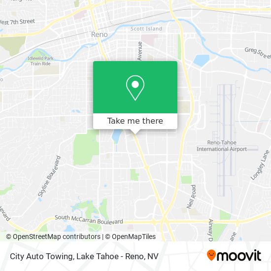 City Auto Towing map