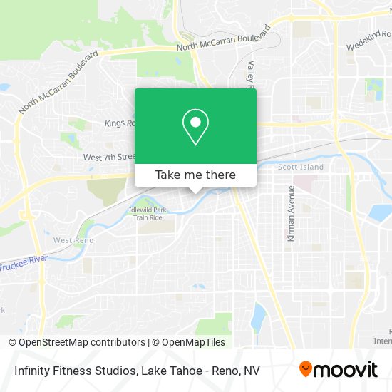 Infinity Fitness Studios map