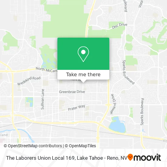 The Laborers Union Local 169 map