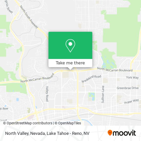 Mapa de North Valley, Nevada