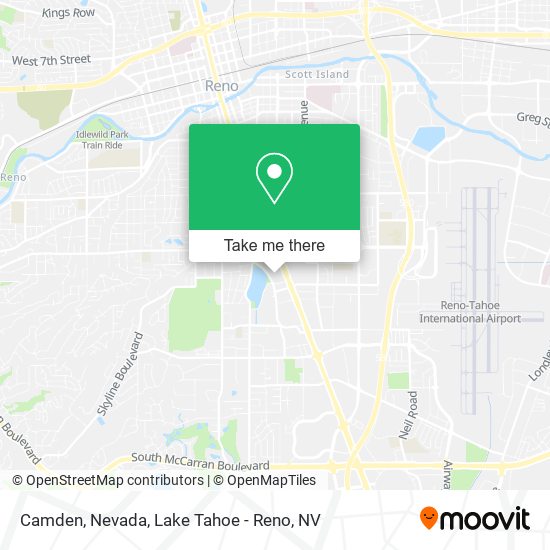 Camden, Nevada map