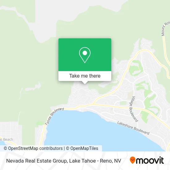 Nevada Real Estate Group map