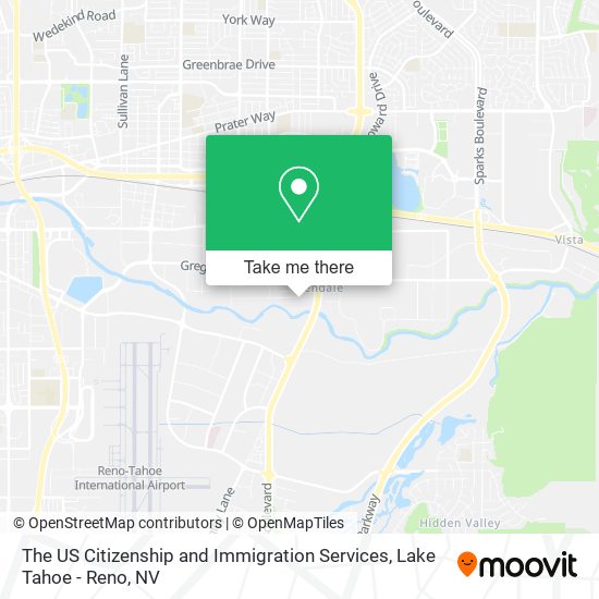 The US Citizenship and Immigration Services map