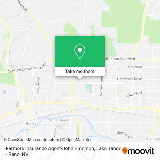 Farmers Insurance Agent-John Emerson map