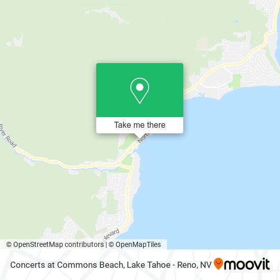 Concerts at Commons Beach map