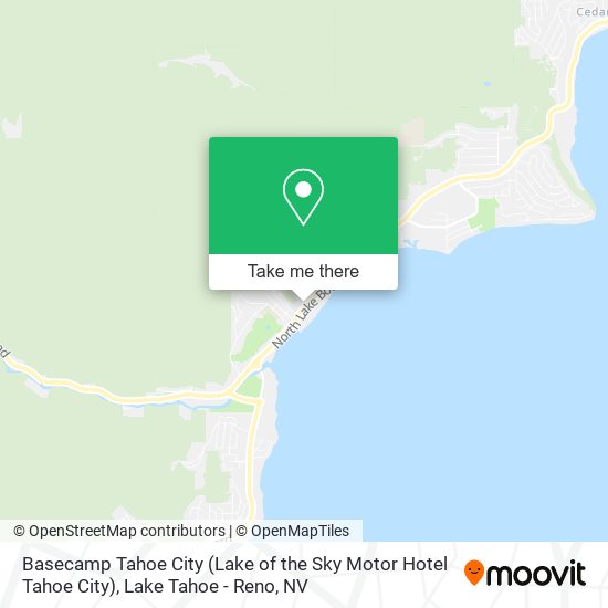 Basecamp Tahoe City (Lake of the Sky Motor Hotel Tahoe City) map