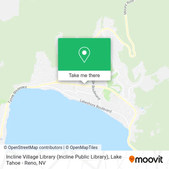 Incline Village Library (Incline Public Library) map